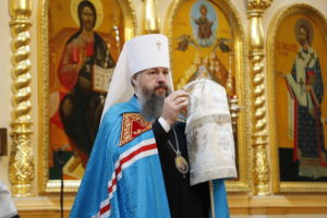Митрополит Серафим совершил Литургию в Вознесенском кафедральном соборе Кузнецка